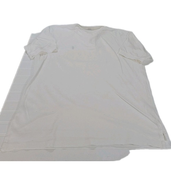 Ralph Lauren Polo‎ Shirt Men's 2XL SOLID White Pony Vintage 90s - Picture 5 of 11